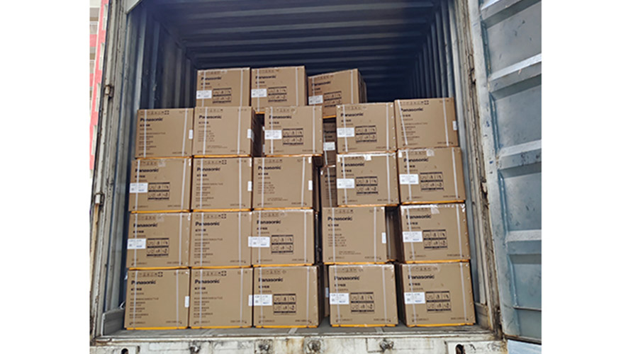 滿滿的貨物！國內知名品牌客戶全自動滾筒洗衣機裝柜發貨